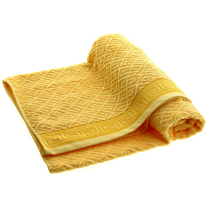 Полотенце Меандр  70х130 см, ваниль, 70% бамбук 30% хлопок 000000000001106186