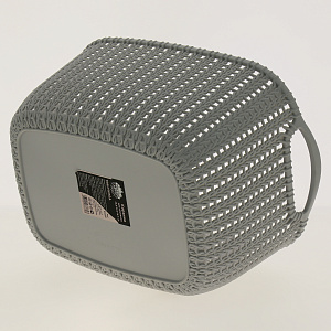 Корзина для хранения 28,8х22,3х16,7см ПОСУДА ЦЕНТР серый 000000000001177279