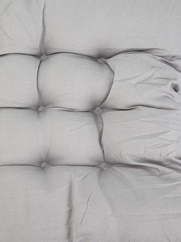 Подушка на стул 40x40см серый полиэстер 000000000001228085