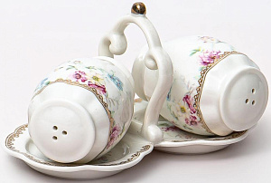 Набор для специй 2шт BALSFORD Франсуаза (солонка/перечница) подарочная упаковка фарфор 000000000001203956