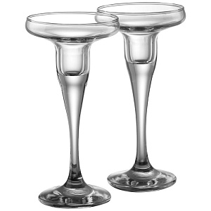 BASIC Набор подсвечников 2шт 17см PASABAHCE стекло 000000000001205382