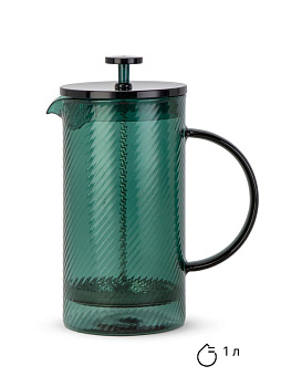 Френч-пресс 1л LUCKY изумрудный стекло BV146CG-10 000000000001226032