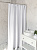 Шторка для ванной 200x200см DE'NASTIA Жатка с водоотталкивающей пропиткой белый полиэстер 000000000001219120