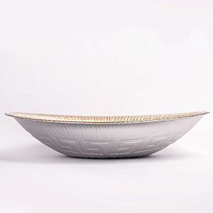 Блюдо овальное 21см GLASSCOM шампань розовый стекло 000000000001211806