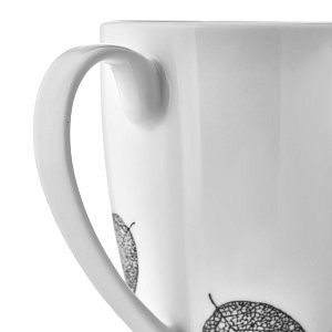 Кружка 350мл ESPRADO Bosqua Platina костяной фарфор 000000000001163452