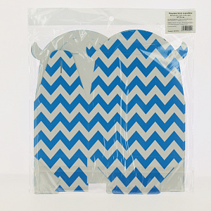 Коробка большая 20х25см 6шт голубая полоска R010050 000000000001174070