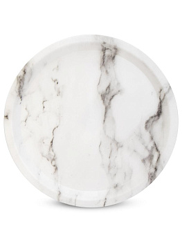 Поднос 30см круглый мрамор в ассортименте полипропилен 000000000001227887