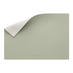 Салфетка серв DeNASTIA Двусторонняя, 45x32 прямоугольник, ПВХ, оливковый/серый E000505 000000000001214082