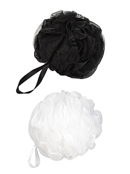 Мочалка-розочка монохром в ассортименте полиэтилен 000000000001223925