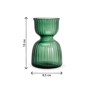 Ваза 13см Infini зеленая стекло 000000000001224298