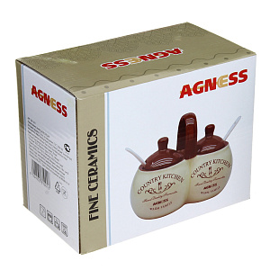 Банка для специй Фэмили Agness, 17х10х13 см, керамика 000000000001163146