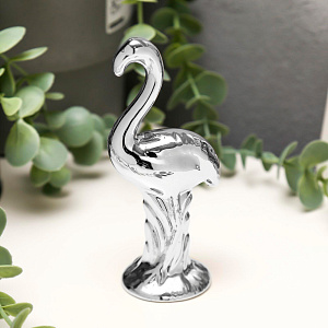Фигура декоративная 12см Фламинго золото/серебро/розовое золото керамика 000000000001210785