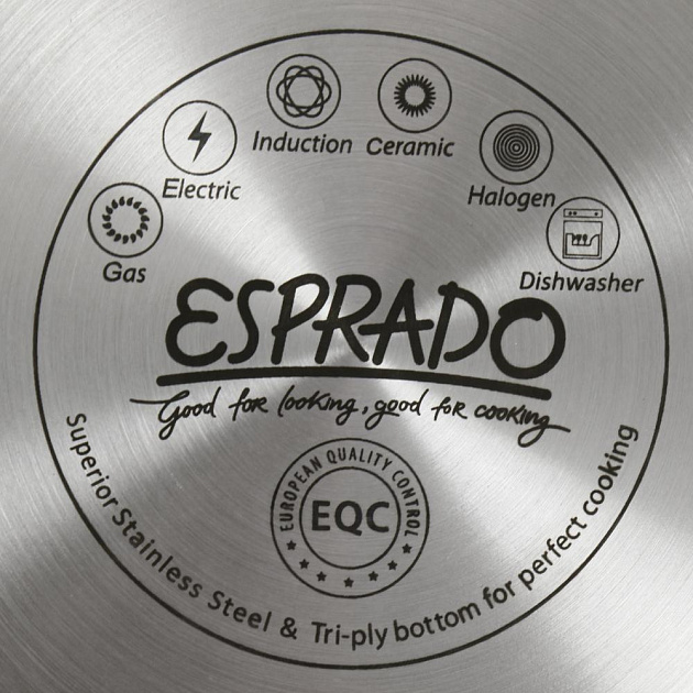 Кастрюля 5,4л 24х12см ESPRADO El Rey с крышкой нержавеющая сталь 000000000001203717