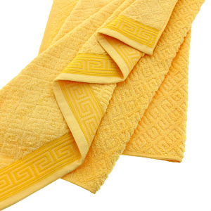 Полотенце Меандр  70х130 см, ваниль, 70% бамбук 30% хлопок 000000000001106186