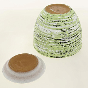 Горшок для цветов декоративный керамический зеленое яблоко №2 3 л ГК 30 000000000001202936