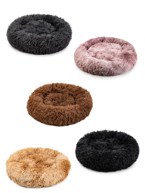 Лежанка-плюшка Д48см для животных в ассортименте полиэстер/синтепон 000000000001229110