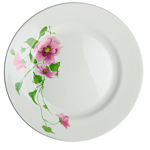 Мелкая тарелка Клематис Кубаньфарфор, 17.5 см 000000000001005832