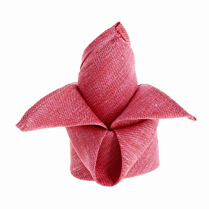 Салфетка чистый лён гладкокрашеная, 45х45 000000000001031769