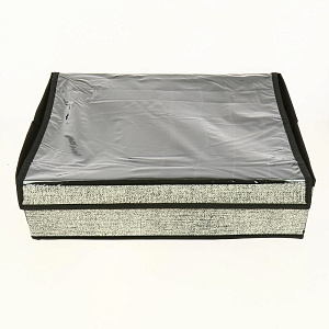 Кофр с крышкой 44,5х35х12см ПОСУДА ЦЕНТР темно-бежевый 000000000001187228