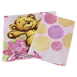 Комплект постельного белья 1,5-спальный Сладкие сны Медвежата 100%хлопок поплин 110гр/м рисунок 1640 000000000001176747