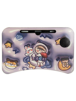 Столик 40х60х25см ST для ноутбука 3D сказка белый железо/МДФ 000000000001227162