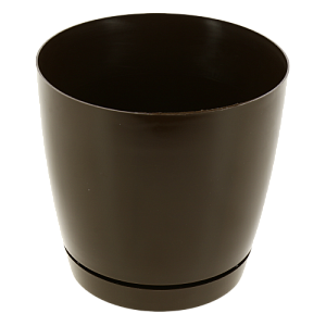 Горшок для цветов 2л h145мм D150мм GARDENPLAST ФРЕЗИЯ №1 шоколад пластик 000000000001207362
