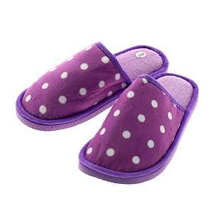 Обувь дом.ж(тапочки)LUCKY принт горох пэ 000000000001182636