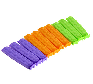 Набор зажимов для пакетов Клипер Martika, 10 шт. 000000000001111904