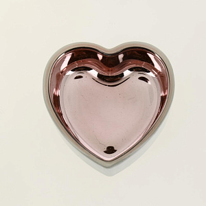 Подсвечник декоративный "Heart" стекло 7,5х3,6см черный/золото R011272 000000000001200390