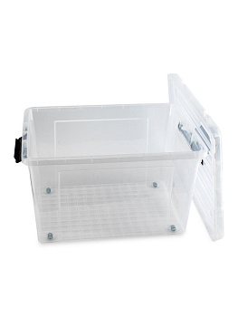 Контейнер для хранения 75л с крышкой прозрачный полипропилен 000000000001227854