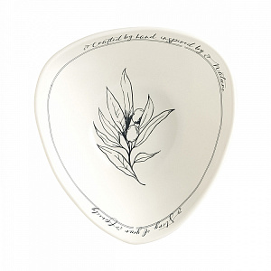 Набор тарелок суповых 4шт 500мл DE'NASTIA Оливки черно-белый фарфор 000000000001225119