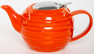 Чайник 800мл Elrington Феличита с фильтром глазурь оранжевый подарочная упаковка керамика 000000000001209819
