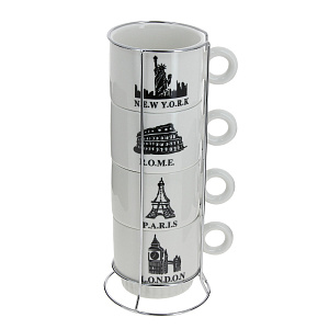 Набор чашек, 250мл, 4 шт 000000000001176047