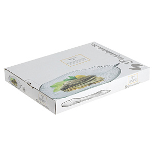 MARINE Тарелка-рыба 35,5х25,4см PASABAHCE прозрачная стекло 10258 000000000001050339