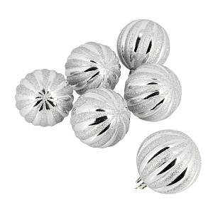 Набор елочных шаров Мандарин Посуда Центр, 6 см, 6 шт. 000000000001161742