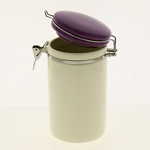 Банка для сыпучих продуктов 1л Слива с клипсой подарочная упаковка 000000000001177427