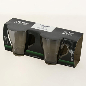 Набор чайных кружек 2шт 250мл ПРОМСИЗ Аметист стекло 000000000001200683