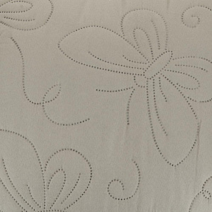 Покрывало 240х240см DENASTIA Бабочки двустороннее бежевое 100% полиэстер U000285 000000000001204703