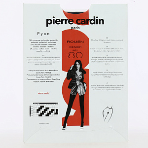 Колготки женские 80ден синий2 PIERRE CARDIN Руан матовые с хлопчатобумажной ластовицей и плоскими швами 78%полиамид 20%эластомер 2%хлопок 000000000001201615