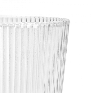 Кружка 420мл FORA Грани прозрачная стекло 000000000001221927