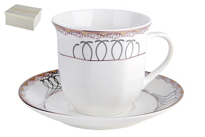 Чайная пара форма ребристая 200мл подарочная упаковка Мэджик,NBJ02-G07 000000000001193523