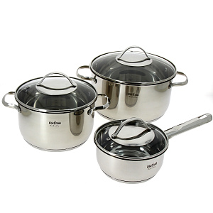 Набор кастрюль Элиз Matissa, 3 предмета Набор кастрюль Элиз Matissa, 3 предмета 000000000001008049
