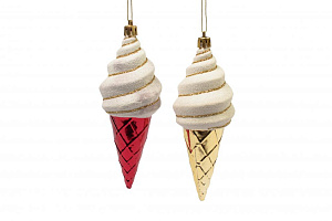 Набор декоративное украшение 13х5х5см ФЕНИКС-ПРЕЗЕНТ Мороженое 2шт полиэтилен 000000000001179876