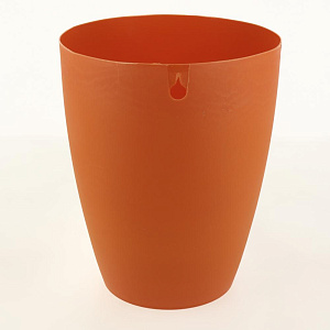 Урна с крышкой PALM оранжевый пластик PRIMANOVA M-E21-01-17 000000000001201695
