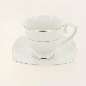 Набор кофейный фарфор 12шт (6 чашек 130мл + 6 блюдец) подарочная упаковка Нежность Balsford 179-01005 000000000001200576