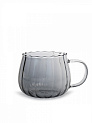 Кружка 300мл DE'NASTIA tulip серый стекло 000000000001228982