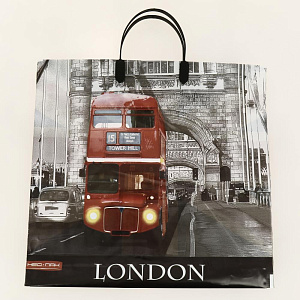 ПАКЕТ пластиковая ручка 37х35/90мкм Британский флаг 000000000001201002