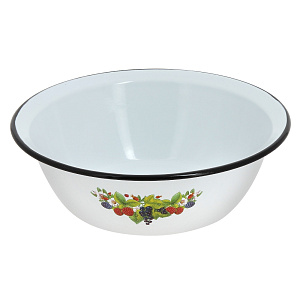 Миска 3,5л СТАЛЬ-ЭМАЛЬ с деколью эмалированная 000000000001022607