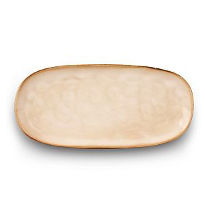 Блюдо овальное 31,5см бежевый глазурованная керамика 000000000001217538