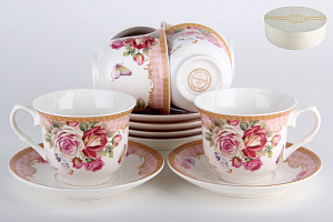 Набор чайный 6/12 форма классическая 200мл.подарочная упаковкаРоуз,NKY12-F01 000000000001193536